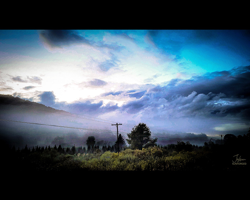 Foggy Blue Landscape — Truxton, NY