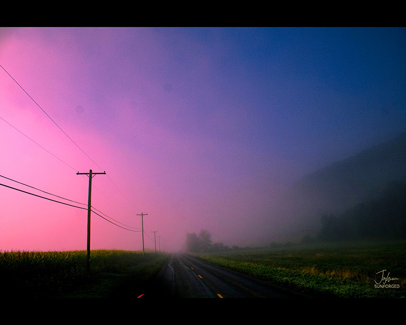 Homer NY Pink Abstract Landscape