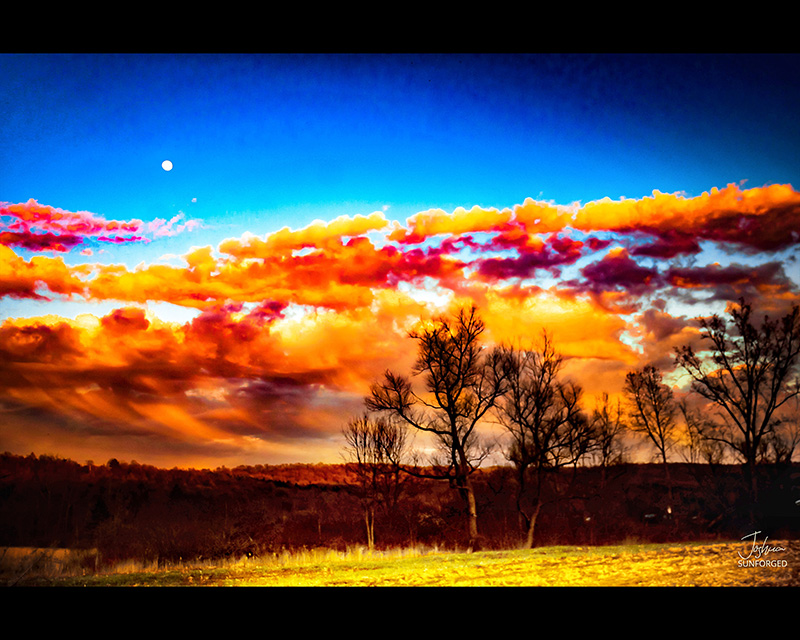 Moon Sunset Moonscape